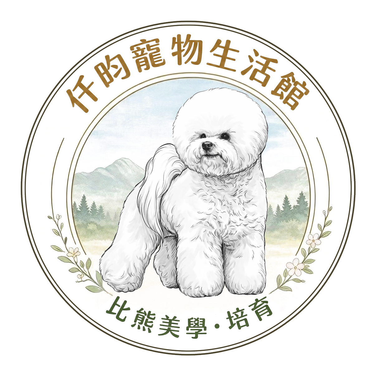 仟昀寵物生活館 台中沙鹿比熊犬專業美容